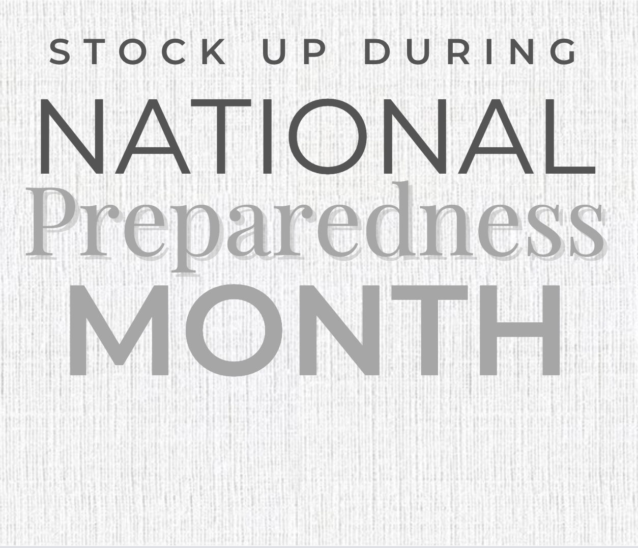 National Preparedness Month