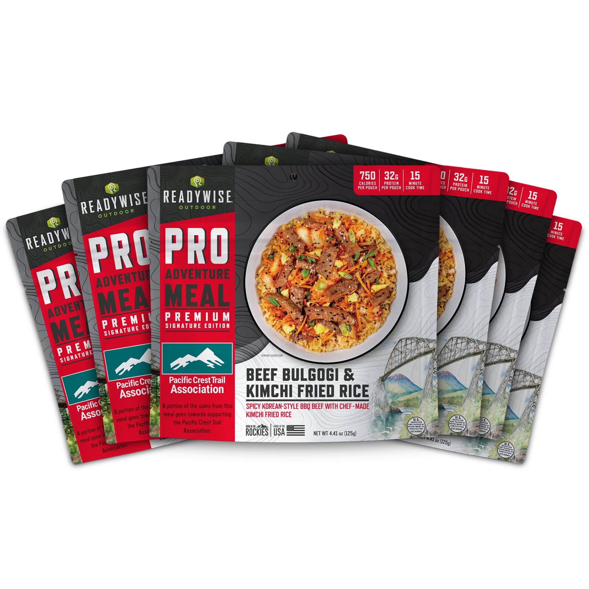 6 CT ReadyWise Emergency Food Pro Adventure Meal Beef Bulgogi and Kimchi Fried Rice
