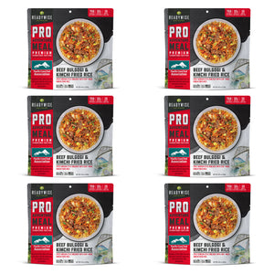 6 CT ReadyWise Emergency Food Pro Adventure Meal Beef Bulgogi and Kimchi Fried Rice