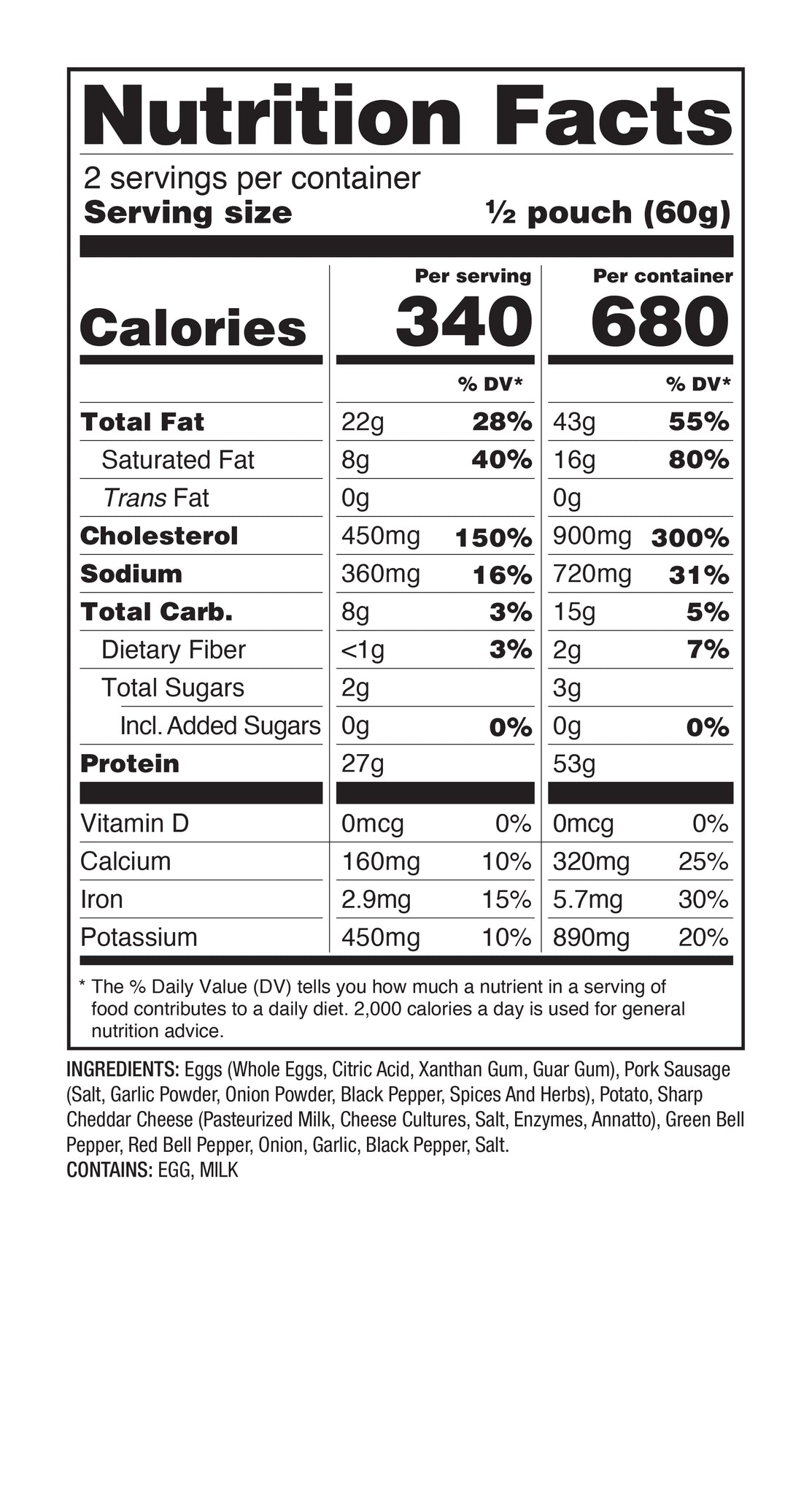 6 CT ReadyWise Emergency Food Pro Adventure Meal Breakfast Skillet