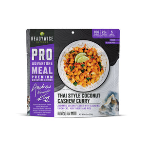 6 CT ReadyWise  Emergency Food Pro Adventure Meal Thai Coconut Cashew Curry