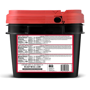 Emergency Food Soup Bucket Grab and Go Bucket - 48 Servings