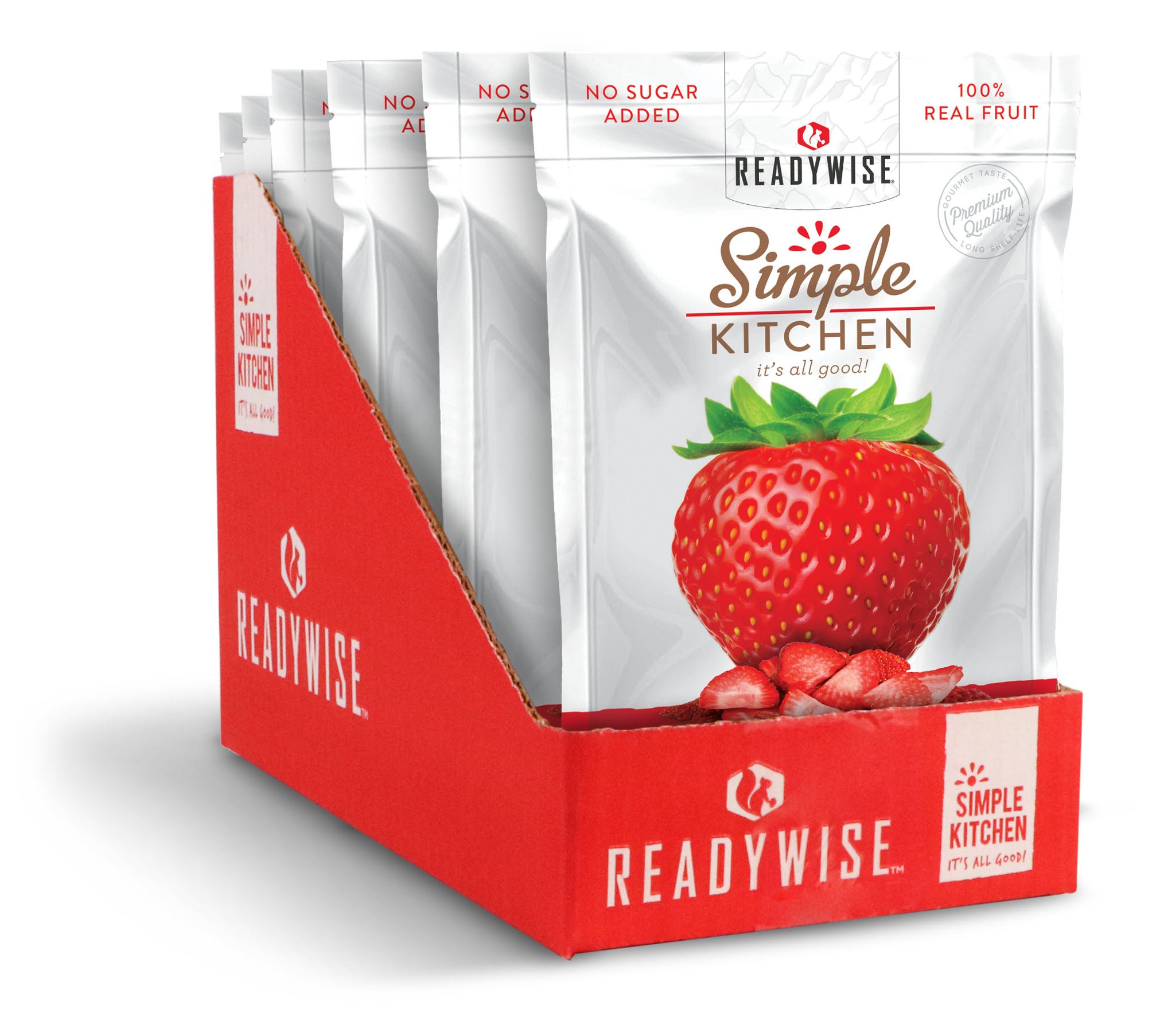 Freeze-Dried Strawberries Emergency Food - 6 Pack