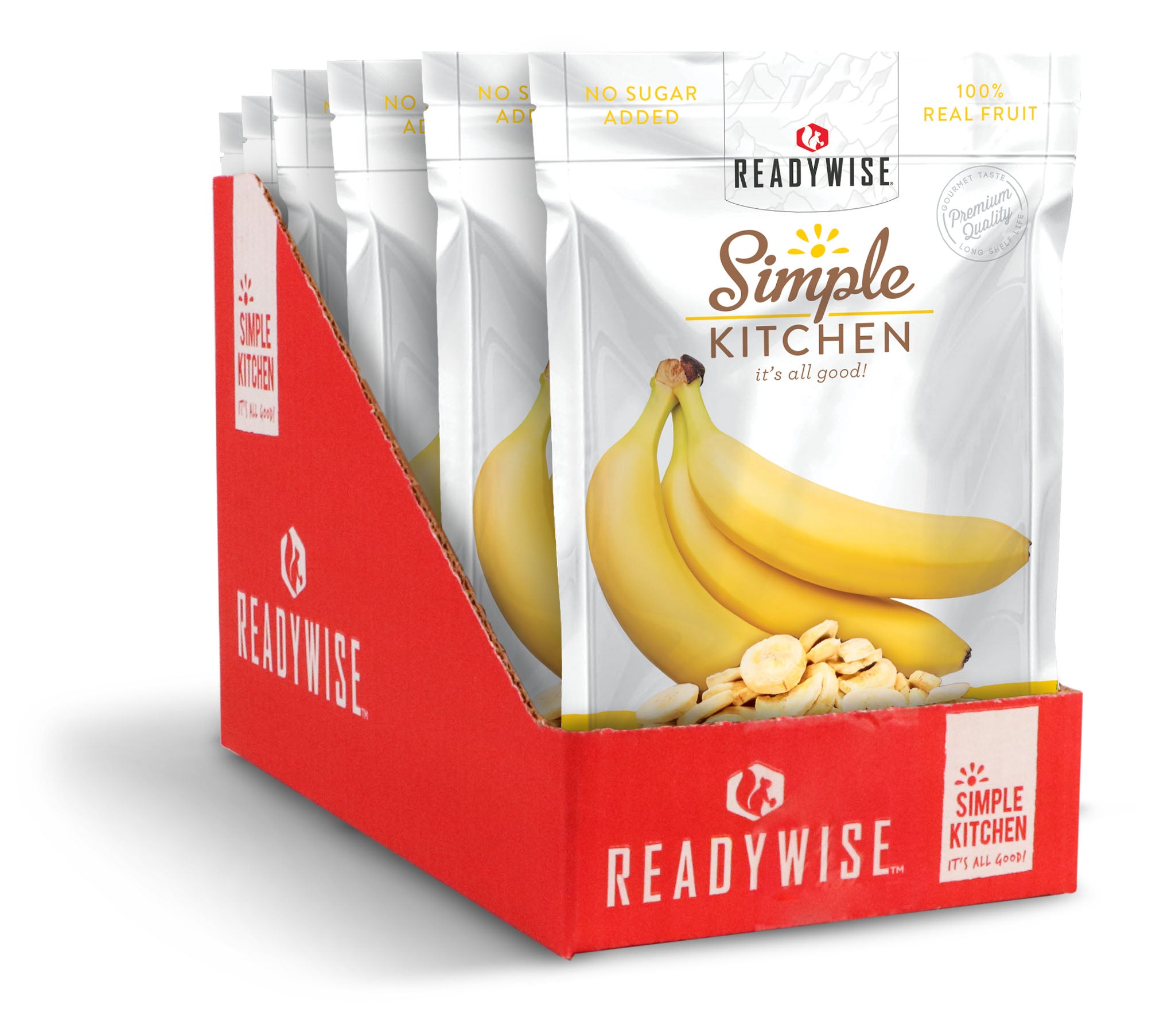 Freeze-Dried Bananas emergency food- 6 Pack